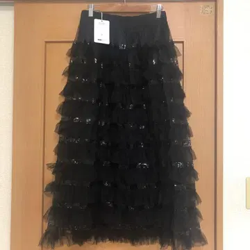 MOTF 프리미엄 튤 스팽글 스커트