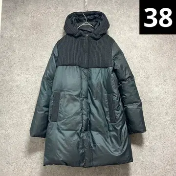 PAUL&JOE SISTER 케이블 니트 절개 다운 코트 38