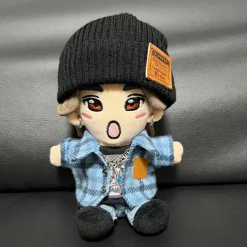 인형 옷 체크 셔츠 (블루)