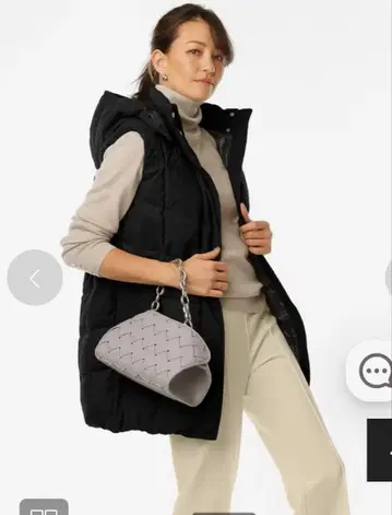 DoCLASSE 후드 부착 네이비 다운 베스트 L 사이즈