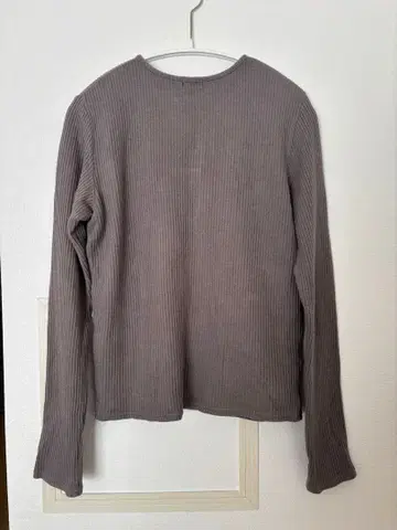 LOEFF 그레이 코튼 니트 긴팔