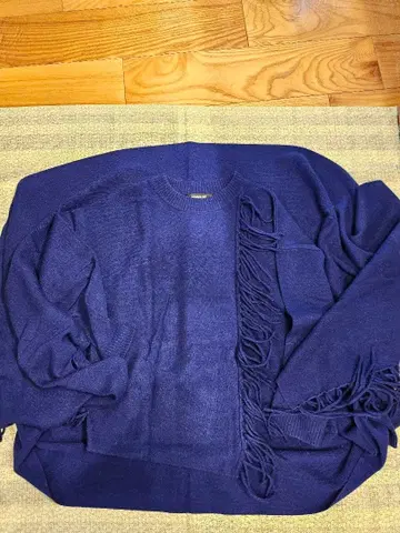 새상품급 네이비 숄풍 긴팔 가디건과 스웨터 셋업