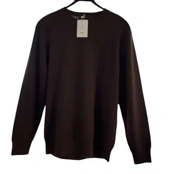 다크 브라운 100% 캐시미어 스웨터 L 사이즈