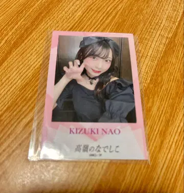 타카네노 나데시코 죠츠키 나오 미니 포토 카드 블랙 의상 미사용 새상품