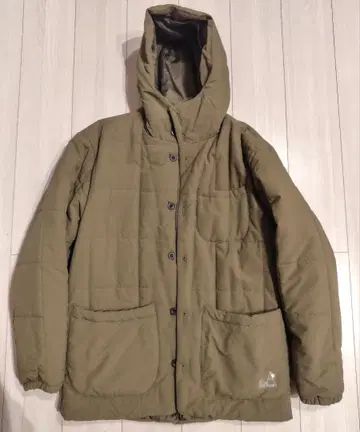 go slow caravan 후드 부착 퀼팅 자켓