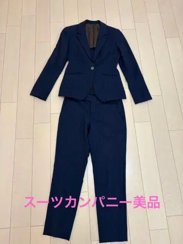 수트 컴퍼니 네이비 스트라이프 수트 셋업