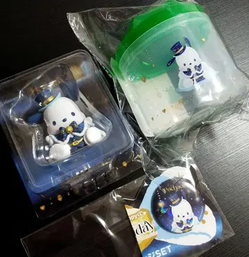 포차코 피규어 캐니스터 캔뱃지 산리오 해피 복권