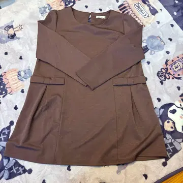 Tiaclasse 브라운 긴팔 튜닉