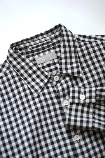 MARGARET HOWELL 코튼 체크 셔츠 S 새상품급