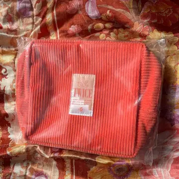 TWICE 코듀로이 파우치 오렌지