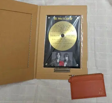 B'z 30주년 골드 디스크+카드 케이스