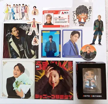 WEST. 키리야마 아키토 간사이 칠색 남자 대축제 피규어 뒷면 사원증