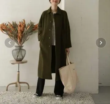 어반 리서치 도어스 울 발마칸 코트 카키 프리