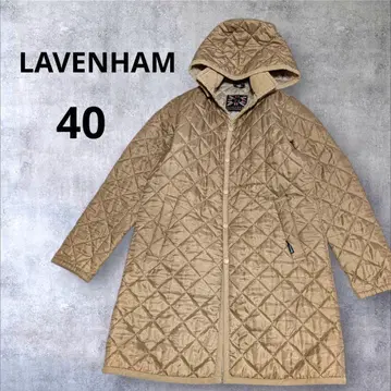 영국제 LAVENHAM 후드 부착 퀼팅 코트 40