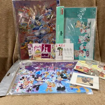 디즈니 클리어 파일 스 파우치 더피 묶음 판매