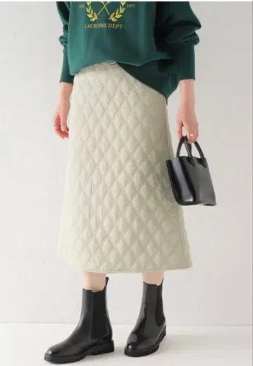 SLOBE IENA 퀼팅 플레어 스커트