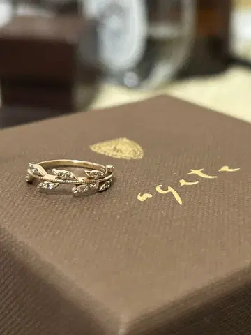 아가트 agete K10 월계수 다이아 핑키 #1