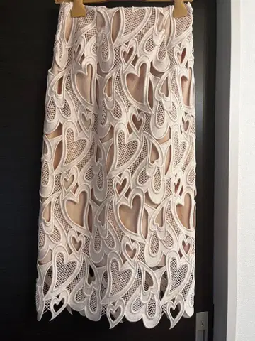CLOFORD 하트 레이스 스커트 36