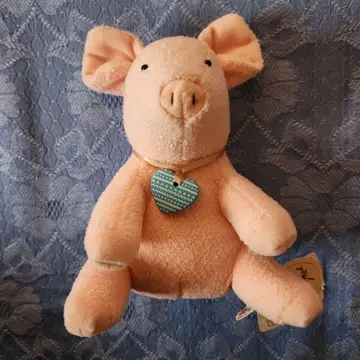 [ 새상품급 ] 몽슈슈 택 포함 쇼콜라 돼지 봉제 인형