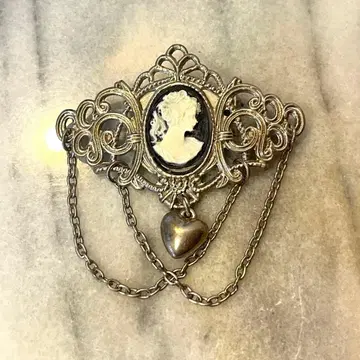 Vintage 카메오 브로치