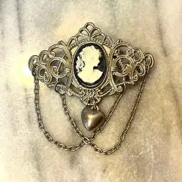 Vintage 카메오 브로치