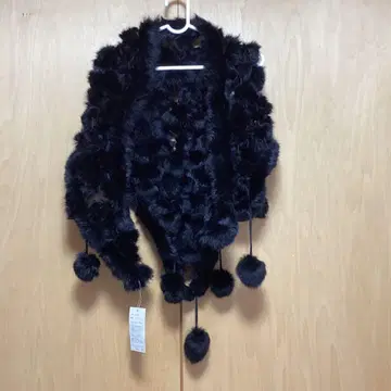 ANSEL accessory 토끼 스톨 블랙