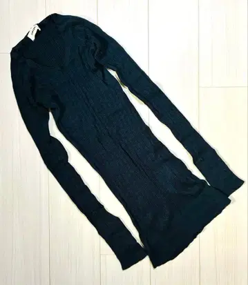 [ tumugu ] 츠무구 랜덤 리브 니트 코튼 니트 긴팔 상의 이너