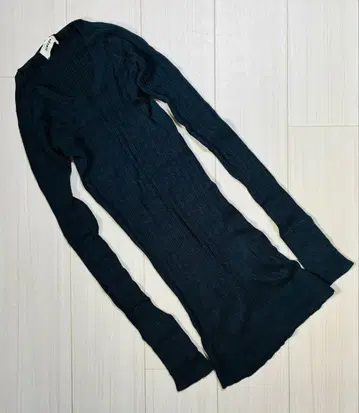 [ tumugu ] 츠무구 랜덤 리브 니트 코튼 니트 긴팔 상의 이너