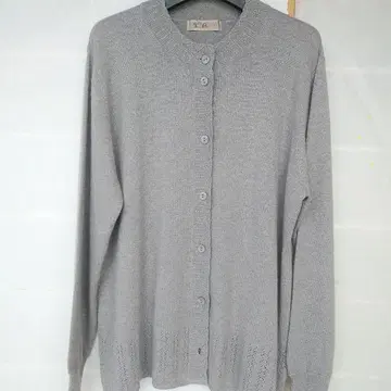 린넨 긴팔 가디건 실크 캐시미어