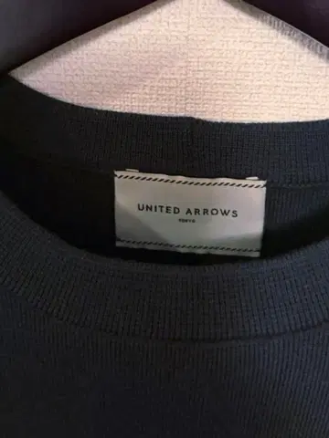 UNITED ARROWS 슬리브리스 니트 원피스 다크 그레이