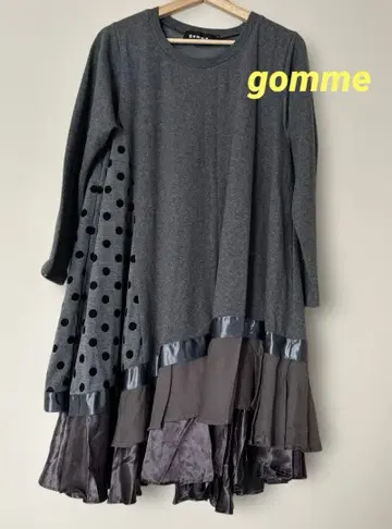 시착만 한 gomme 이소재 맨투맨 원피스 레이어드