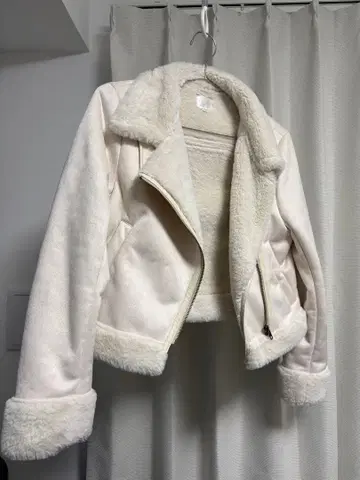 rienda 페이크 스웨이드 무스탕 라이더 자켓 가을 옷 겨울 의류