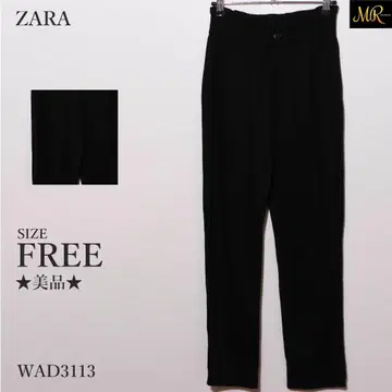 새상품급 ZARA 팬츠 캐주얼 팬츠 긴팔 허리밴딩 와이드 실루엣