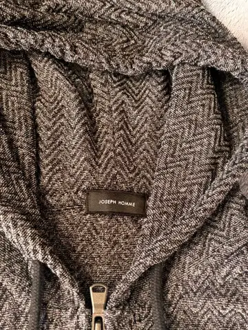 JOSEPH HOMME 조셉옴므 집업 후드티 헤링본 무늬