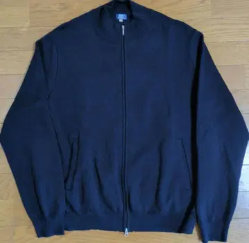 가마쿠라 셔츠(134) 10G 코튼 풀 지퍼 자켓 네이비