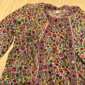 화려한 패턴 니트 앙상블 M