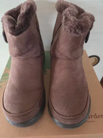 grace garden 브라운 퍼 부츠