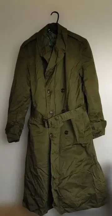 올리브 그린 밀리터리 자켓 롱 기장