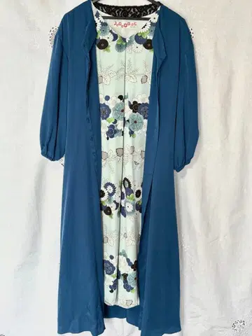 후리후 꽃무늬 원피스 가디건 세트 입학식 졸업식