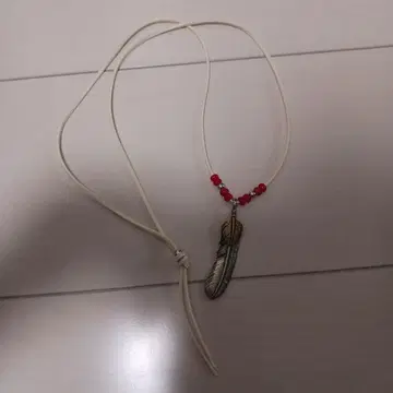 미사용 새상품 상금 페더 목걸이