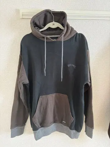 BILLABONG 후드 부착 후드티 M 사이즈 그레이/브라운