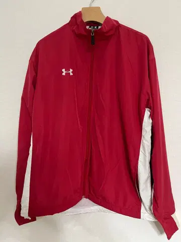 언더아머 풀 집업 자켓 M 레드