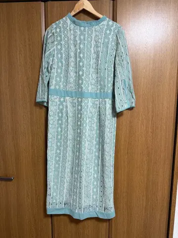 레이스 원피스 7부 기장