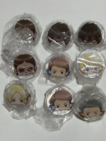 햄햄 클립 진격의 거인 9개 세트