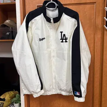 MLB 베이스볼 별주 와펜 자수 나일론 트랙 블루종