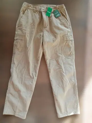 미사용 새상품 L.L.Bean 카고 팬츠 32x30 베이지 웜 팬츠