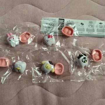 산리오 모두 함께 되자! 치아 5종 세트 레어 없음 가챠