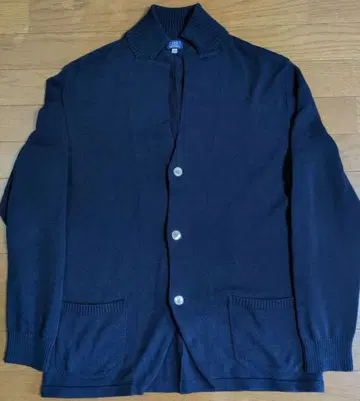 가마쿠라 셔츠(134) 10G 니트 자켓 강연 코튼 네이비