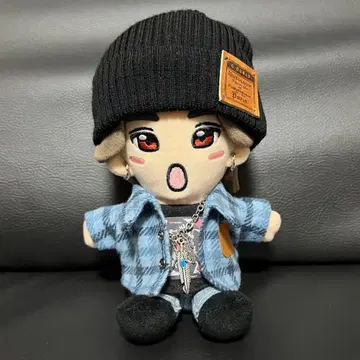 인형 옷 체크 셔츠 (블루)