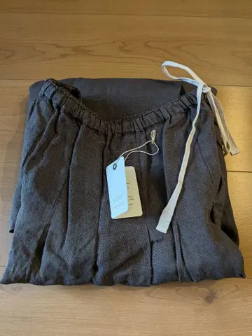 이나 ina 린넨 턱 롱 스커트 새상품급